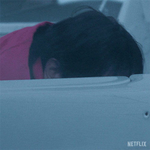 Scared Hiding GIF by NETFLIX