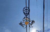 stupid_clay animation baseball catch pitch GIF
