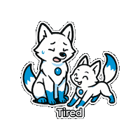 Tired Mood Sticker
