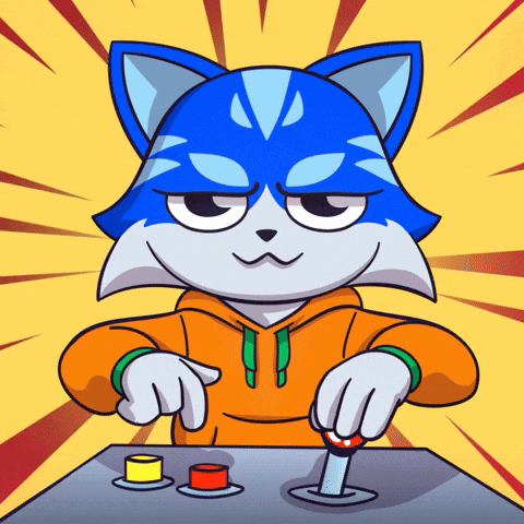 Playing Games Cat GIF by Toshithecat