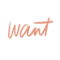 I Want Lettering Sticker