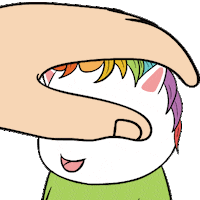 chubbiverse happy kawaii rainbow crypto Sticker