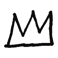 BasquiatKingPleasure basquiat jeanmichelbasquiat kingpleasurela kingpleasure Sticker