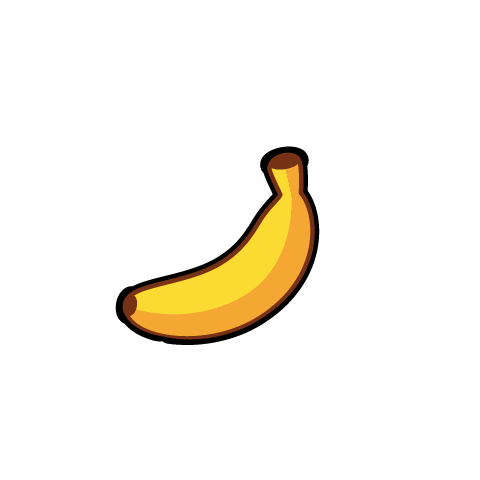 Banana Brawl Quest Sticker by ThinkBIT