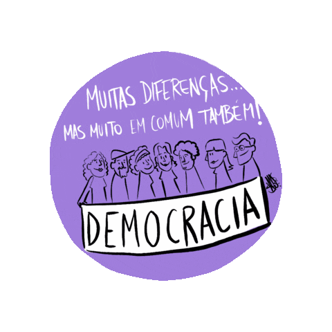 Democracia Massãº Sticker by InstitutoUpdate