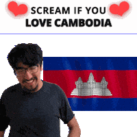Cambodia Flag Sticker