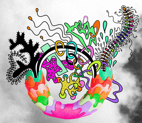 sarahthepalmer giphyupload rainbow trippy psychedelic GIF