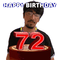 72Nd Birthday Sticker