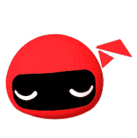 ninja sleeping STICKER by Meet Aiko