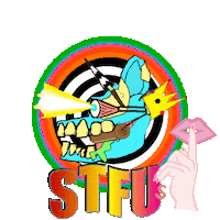 Shut Your Mouth Wtf Sticker
