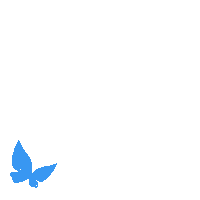 Blue Butterfly Sticker