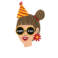 Happy Birthday Sticker by Senny Sanjung