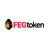 FEGtoken crypto cryptocurrency token gorilla Sticker