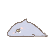 Tired Shark Sticker