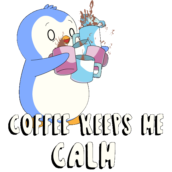 Shaking Good Morning Sticker by Pudgy Penguins