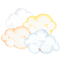 thunofficial rain fly butterfly clouds Sticker