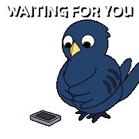 Waiting For You Texting Sticker by Ordinary Frends