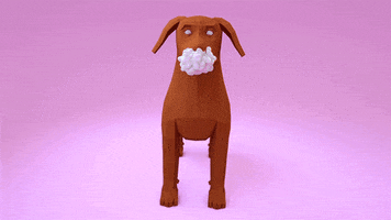 Dog 3D GIF by Caroline Marks