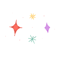 thearticulate happy stars sparkle glitter Sticker