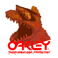 dinosaur o Sticker by Oakley