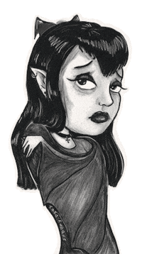 Sad Vampire Sticker