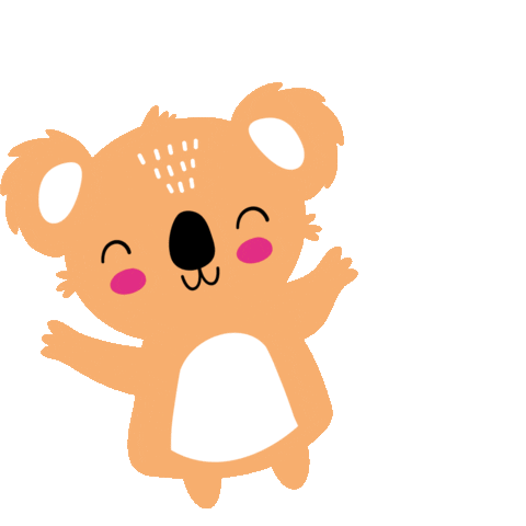 Koala Bear Smile Sticker by BILLA