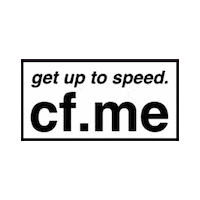 cf_dot_me news black and white story cf Sticker