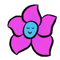 Happy Flowers Summer Sticker