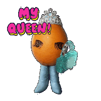 BaddieEgg queen crown egg yas Sticker