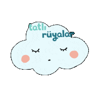 yasemins uyku gece iyi geceler bulut Sticker