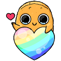 Heart Love Sticker by Sad Nuggie