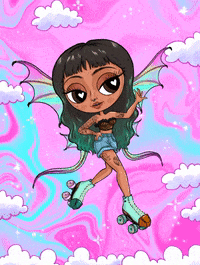 Roller Skating GIF by Camilla Art Illustrations