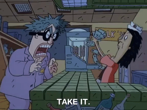 nickrewind giphydvr nicksplat aaahh real monsters giphyarm015 GIF