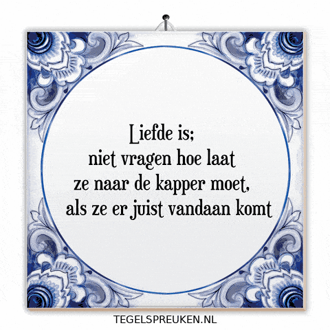 Genieten Kapper GIF by Tegelspreuken.nl