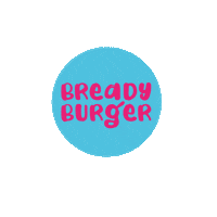 Logo Pink Sticker by bready burger