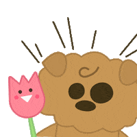 leechanyang dog panic embarrassed 강아지 Sticker