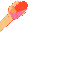 Peach Pit Sticker by Manon Louart