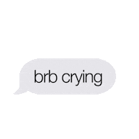 sad hold on Sticker