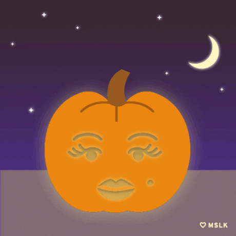 Jack O Lantern Beautiful Pumpkin GIF by MSLK Design