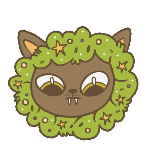 Cat Christmas Sticker
