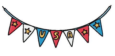 Celebrate United States Sticker by Nora Fikse