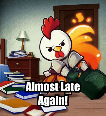School Rush GIF by Zorooster