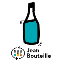 Jean_Bouteille bottle sustainable bio ecofriendly Sticker