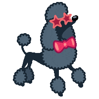 Dog Star Sticker by Iconka.com