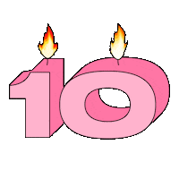 birthday flame Sticker by Missguided