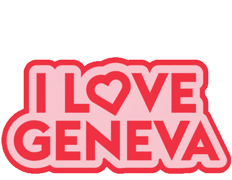 Happy I Love Sticker by Geneva Tourism