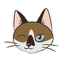 Cartoon Cat Sticker