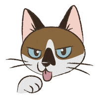 Cartoon Cat Sticker