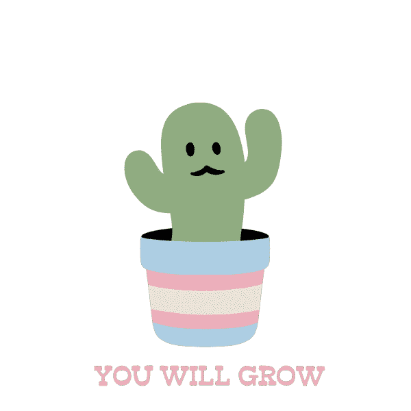 Flower Grow Sticker by MICA Graphic Design Motion