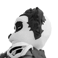Face Panda Sticker by Endangered Labs